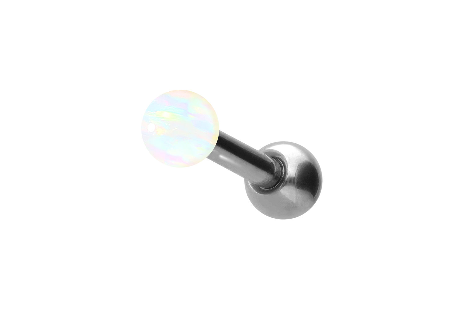 Titan Ohrpiercing SYNTHETISCHER OPAL